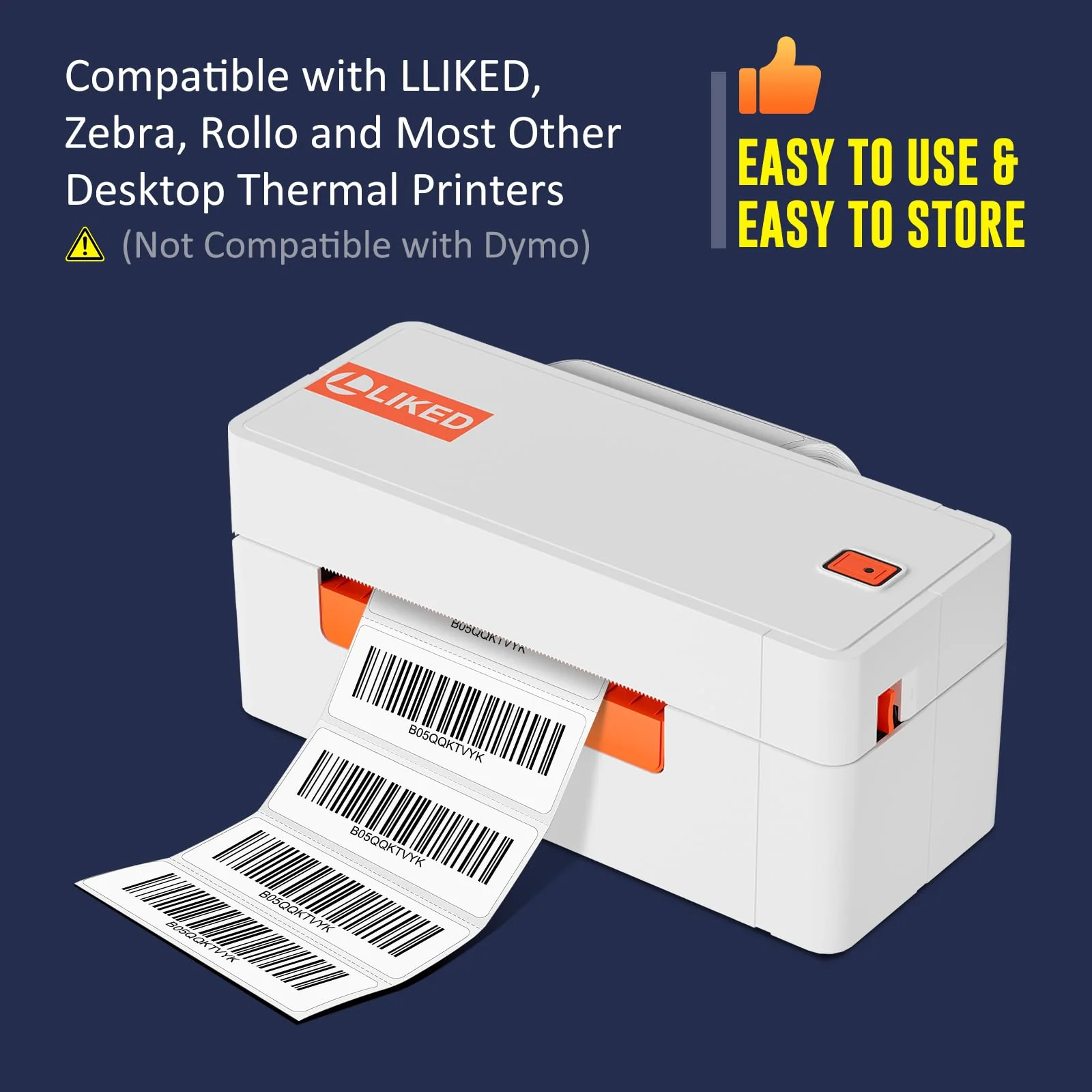 L LIKED 2.25" x 4" , 2.25" x 0.75",  2.25" x 1.25" Direct Thermal Label for Block, Permanent Adhesive Shipping Postage Labels & Compatible with Rollo, Zebra and Other Desktop Printers - Image 6