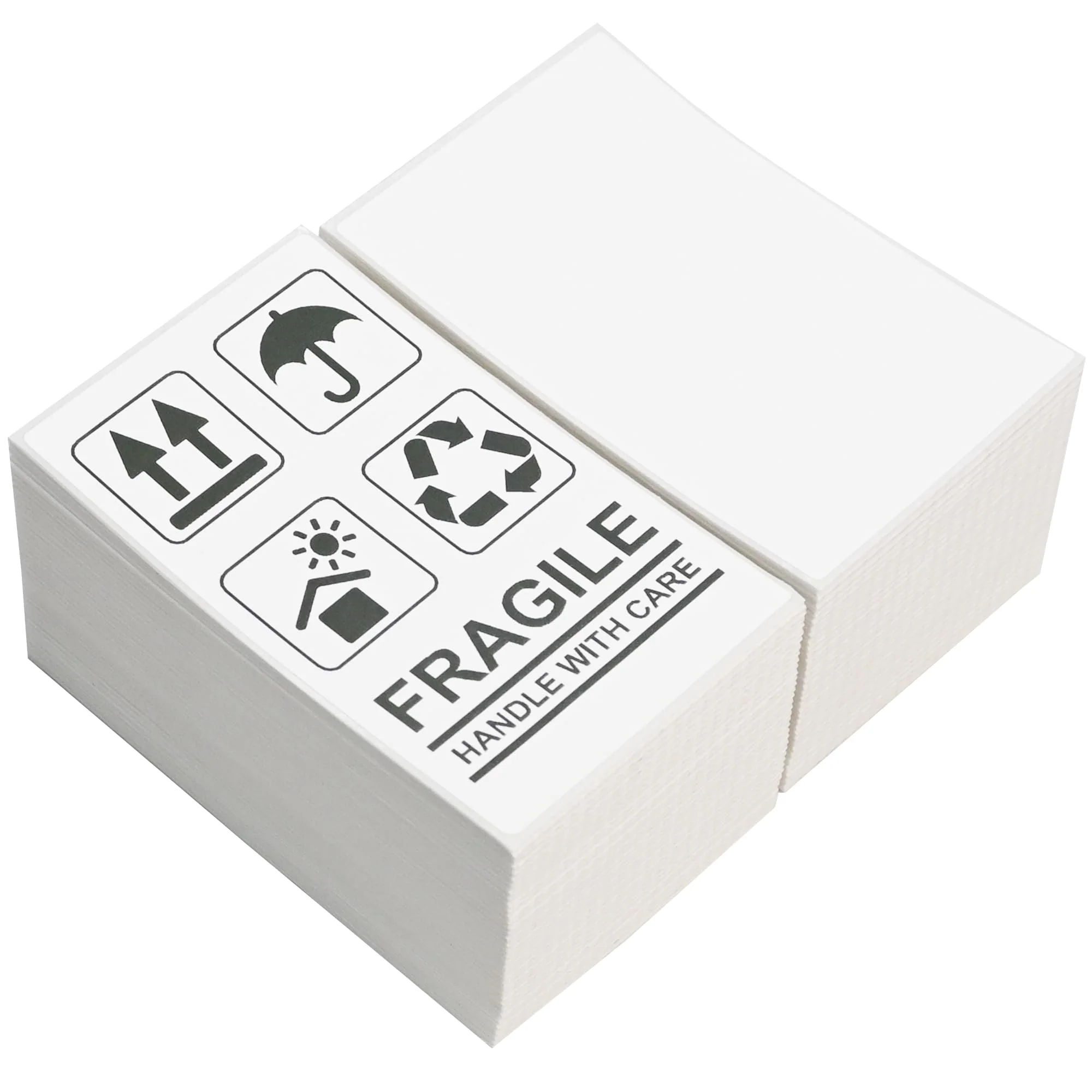 L LIKED 3" x 5" Direct Thermal Labels, 500 Fanfold Thermal Printer Shipping Labels for Small and Microenterprise, Compatible with Zebra & Rollo Printers, Perforated Line, White - Image 8