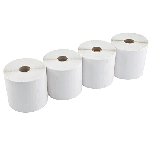 L LIKED  4" x 6" Direct Blank Thermal Shipping Labels with 450 Labels/Roll - Compatible Zebra 2844 ZP-450 ZP-500 ZP-505