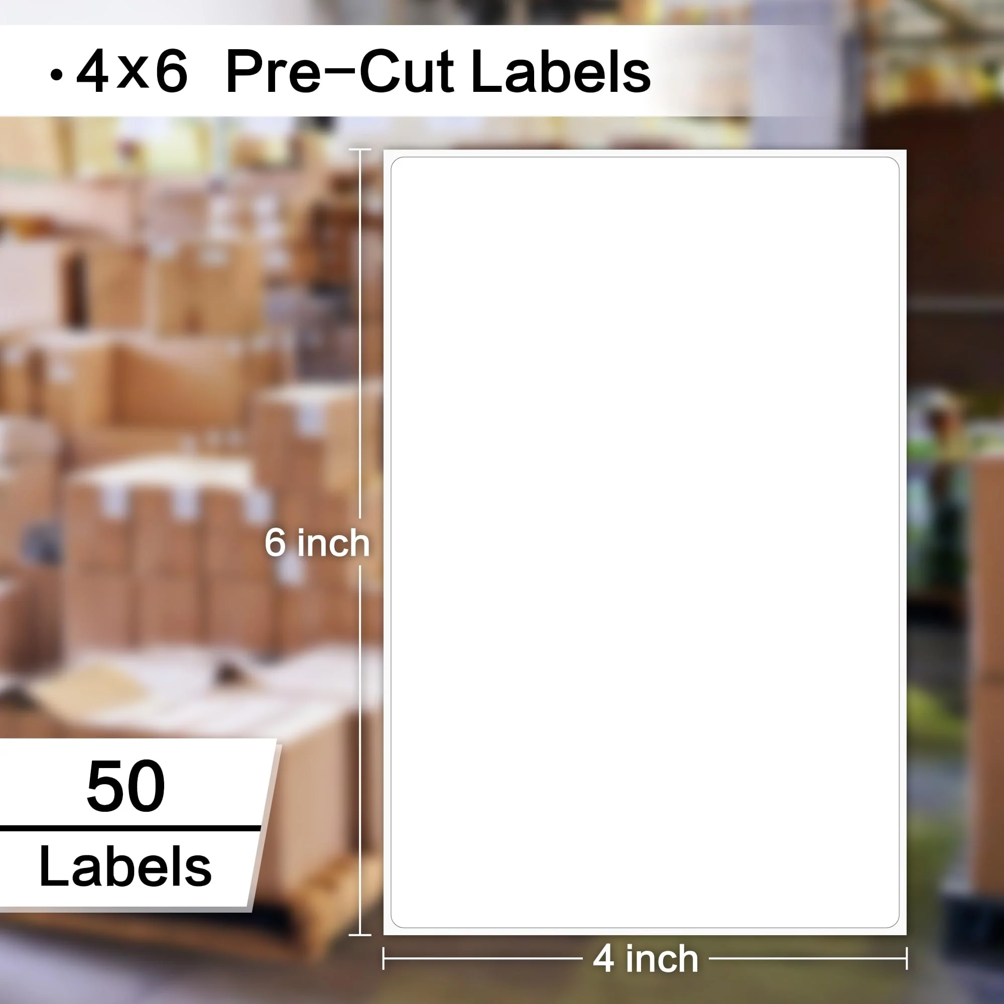 L LIKED 4"x 6" Shipping Labels, Printable Labels for Laser & Inkjet Printers - Image 2