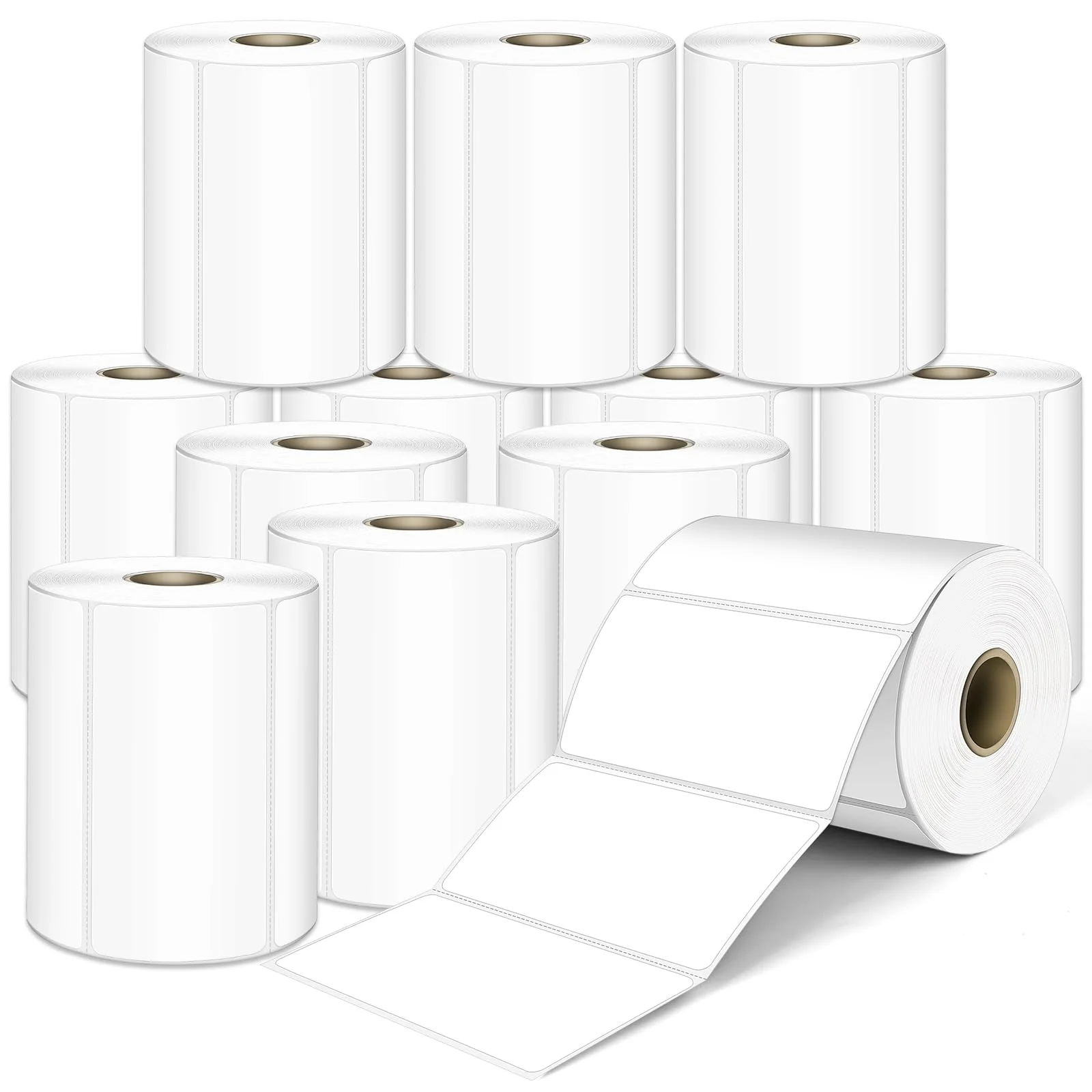 L LIKED 4"x2", 3"x2", 3"x1" Direct Thermal Labels for Block, Permanent Adhesive Barcode Adress Labels & Compatible with Rollo, Zebra and Other Desktop Printers - Image 12