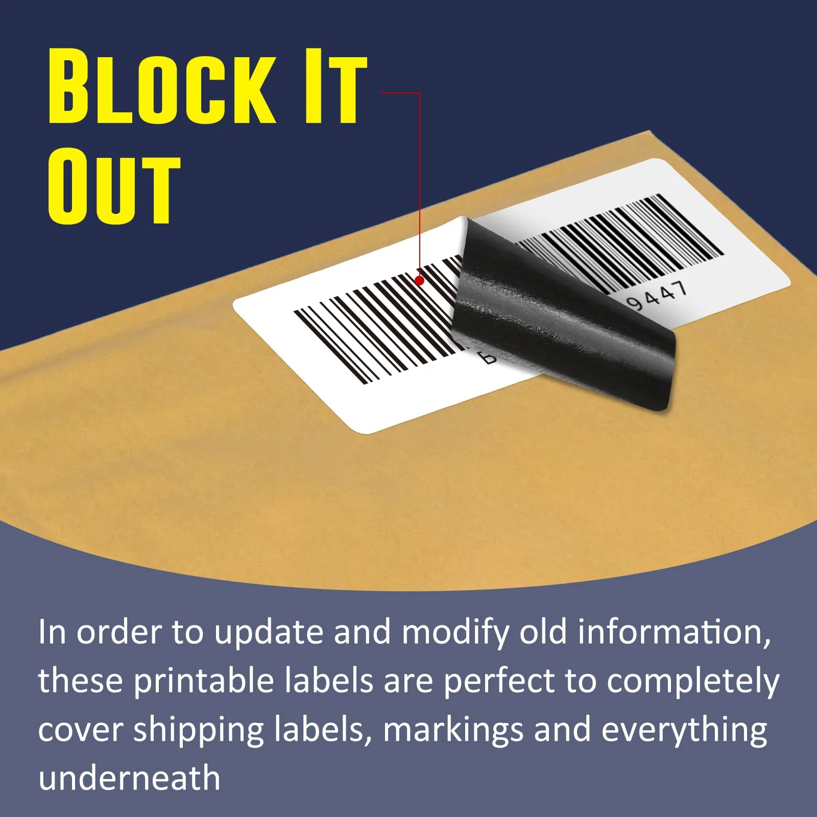 L LIKED 4"x2", 3"x2", 3"x1" Direct Thermal Labels for Block, Permanent Adhesive Barcode Adress Labels & Compatible with Rollo, Zebra and Other Desktop Printers - Image 2
