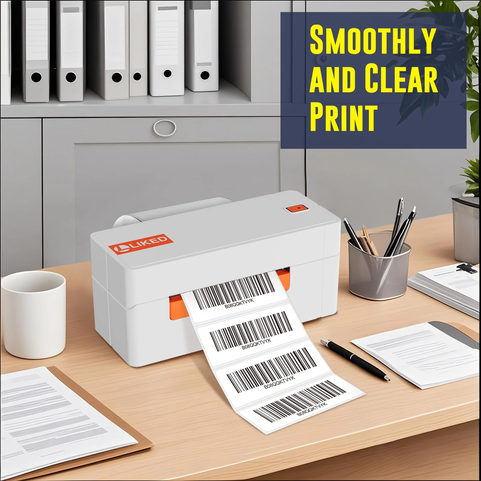 L LIKED 4"x2", 3"x2", 3"x1" Direct Thermal Labels for Block, Permanent Adhesive Barcode Adress Labels & Compatible with Rollo, Zebra and Other Desktop Printers - Image 5