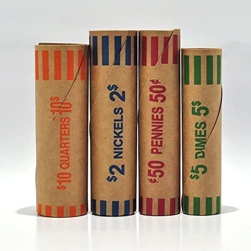 L LIKED Assorted Preformed Coin Wrappers, Quarters, Pennies, Nickels and Dimes - Image 6