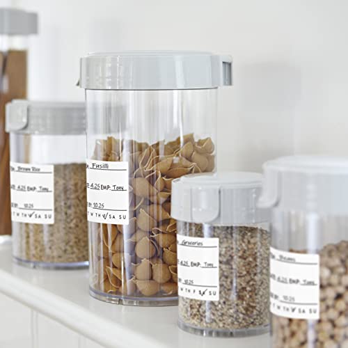 L LIKED Dissolvable Food Labels 2 x 2 Inch Shelf Life for Containers Use by Roll of 250 Labels - Image 2