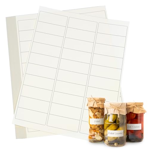 L LIKED Dissolvable Food Labels 8.5" x 11" Printable Sticker Paper for Laser & Inkjet Printers Full Sheets and 1" X 2-5/8" Sticket Labels,Freezer Labels-25 Sheets - Image 9