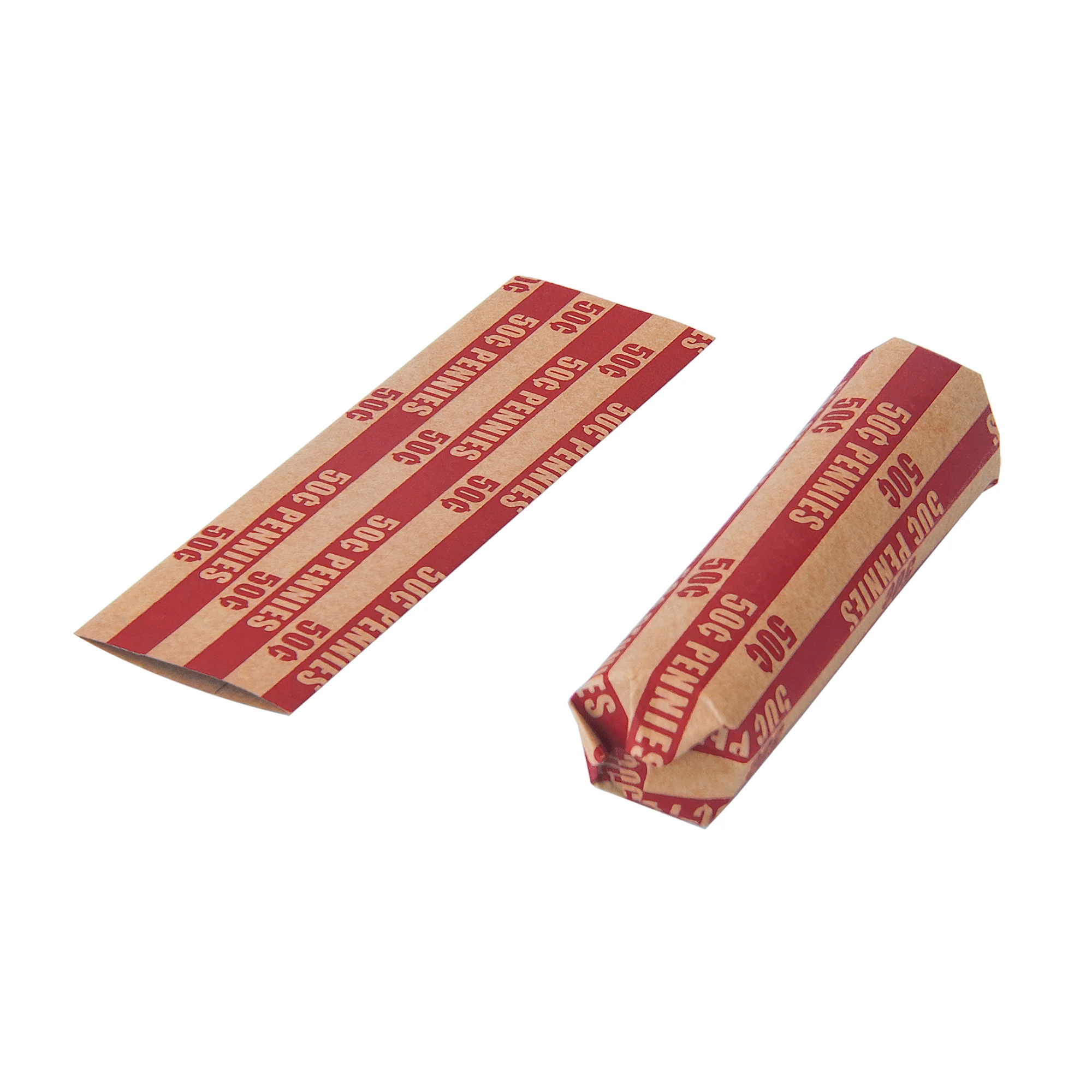 L LIKED Flat Striped Coin Wrappers, Pack of 1000 PCS - Image 2