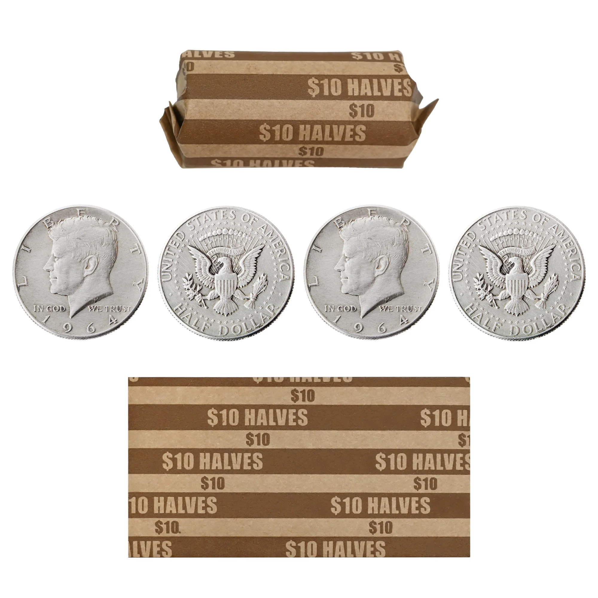 L LIKED Flat Striped Coin Wrappers, Pack of 1000 PCS - Image 3