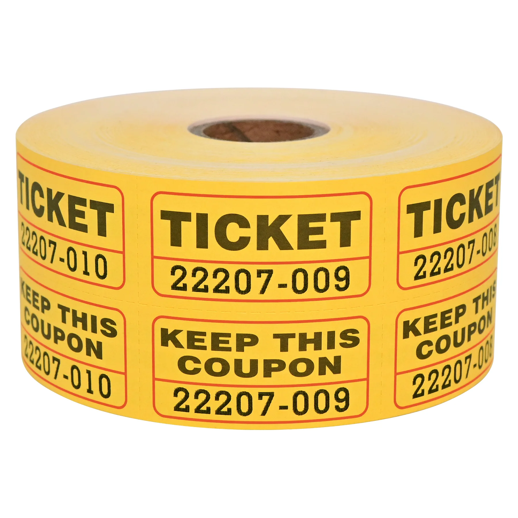 L LIKED Fluorescence Raffle Tickets Double Roll 1000 Tickets Neon High Light 50/50 Tickets for Event,Raffle,Fundraiser