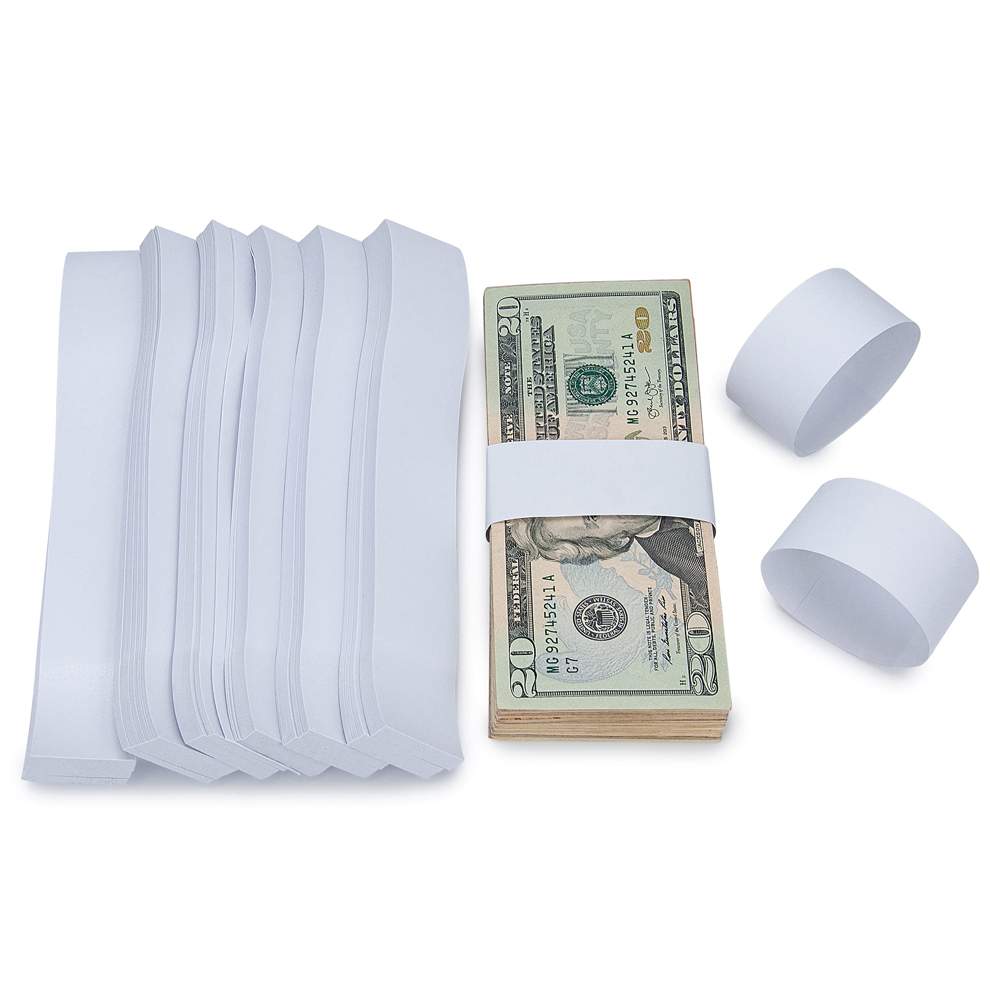 L LIKED Pack of 500 Currency Band Bundles Self Sealing Currency Straps Bands Money Bill Wrappers (500 PCS)… - Image 11