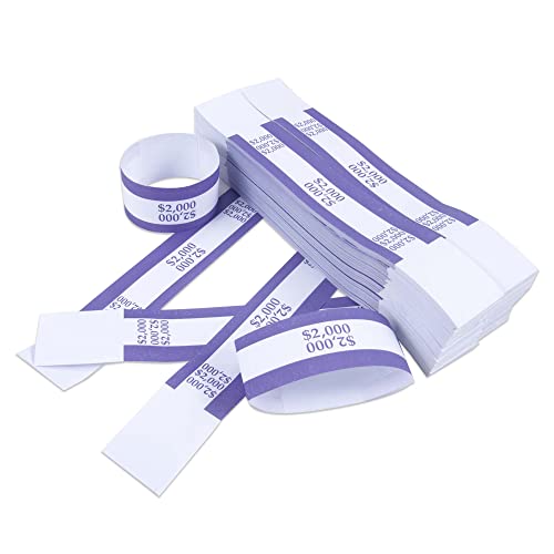 L LIKED Pack of 500 Currency Band Bundles Self Sealing Currency Straps Bands Money Bill Wrappers (500 PCS)… - Image 16