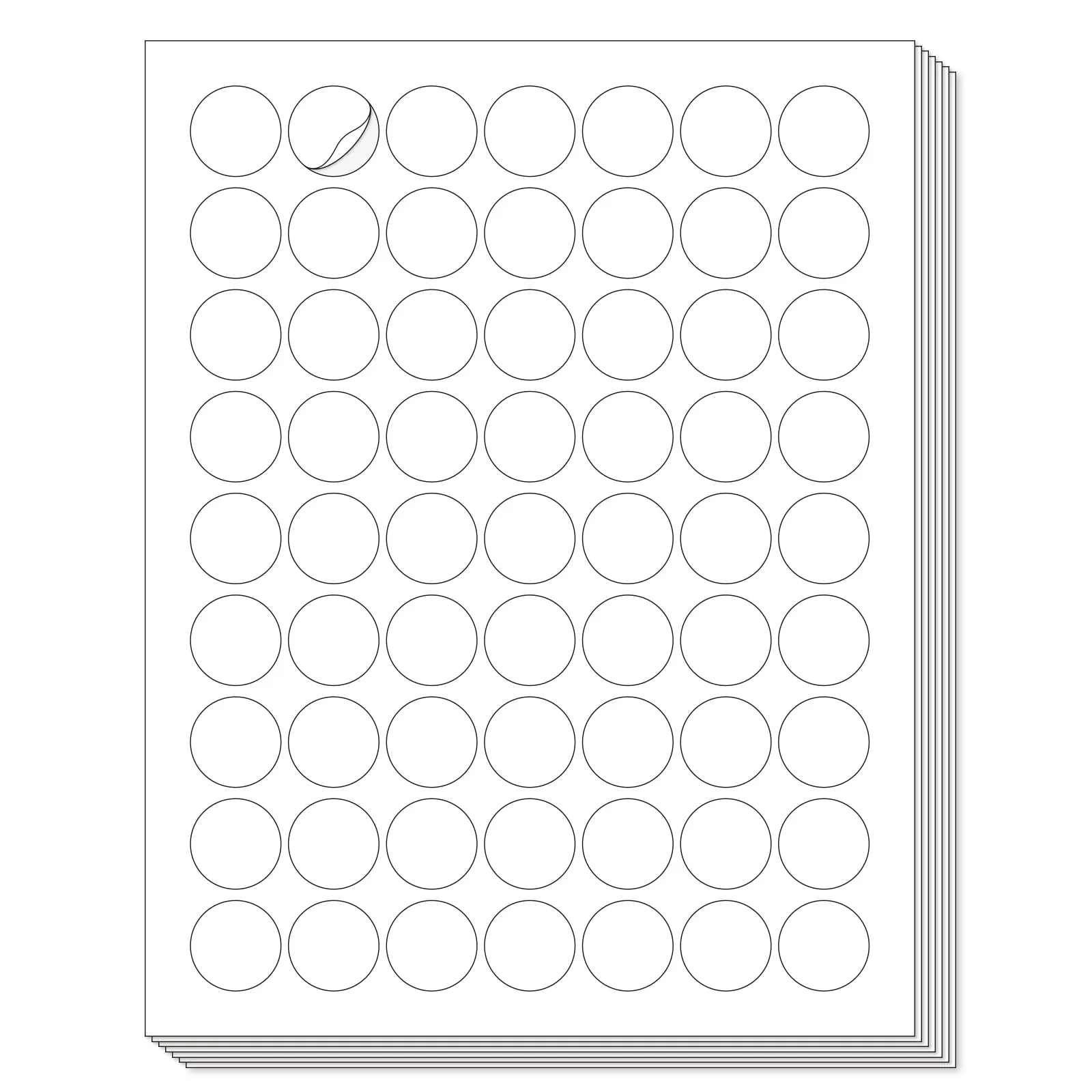 L LIKED Printable Round Labels，Matte White - Image 10