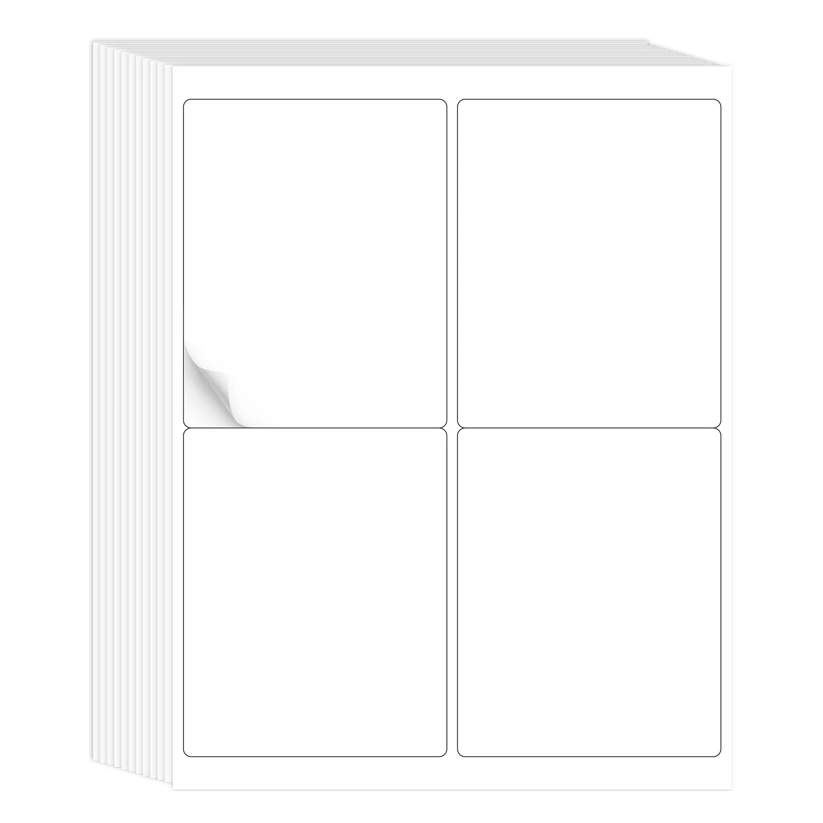 L LIKED Printable Round Labels，Matte White - Image 7