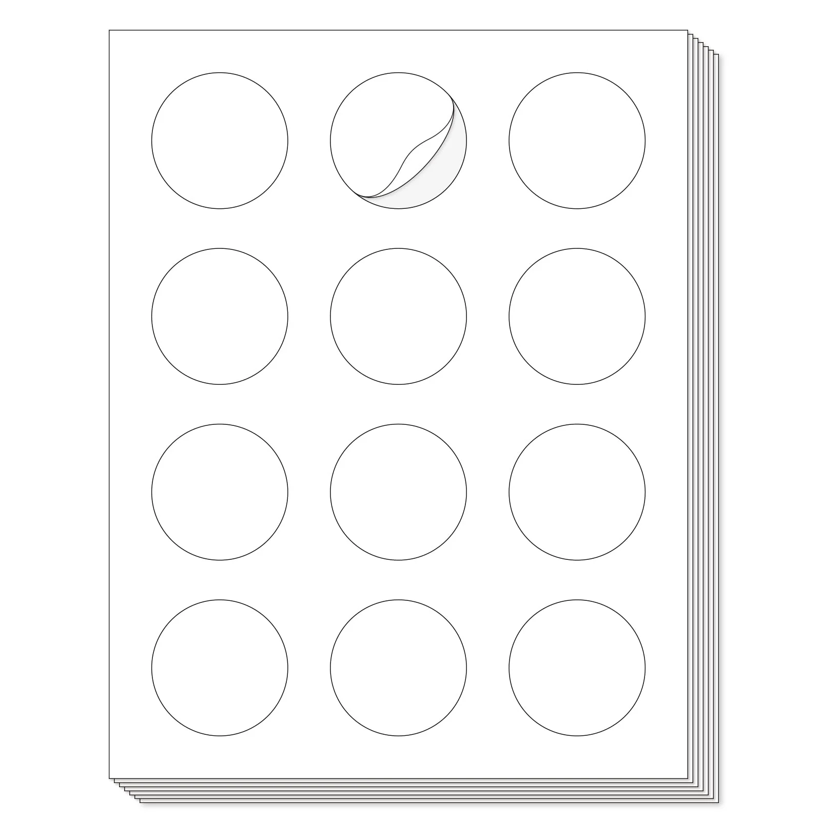 L LIKED Printable Round Labels，Matte White - Image 9