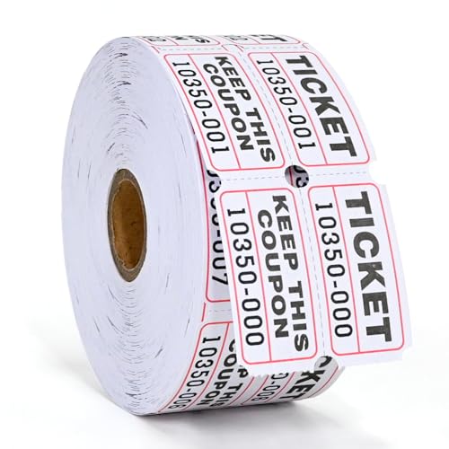 L LIKED Raffle Tickets Double Rolls 1000 per Roll 50/50 Raffle Tickets for Events, Entry, Class Reward, Fundraiser & Prizes - Image 12