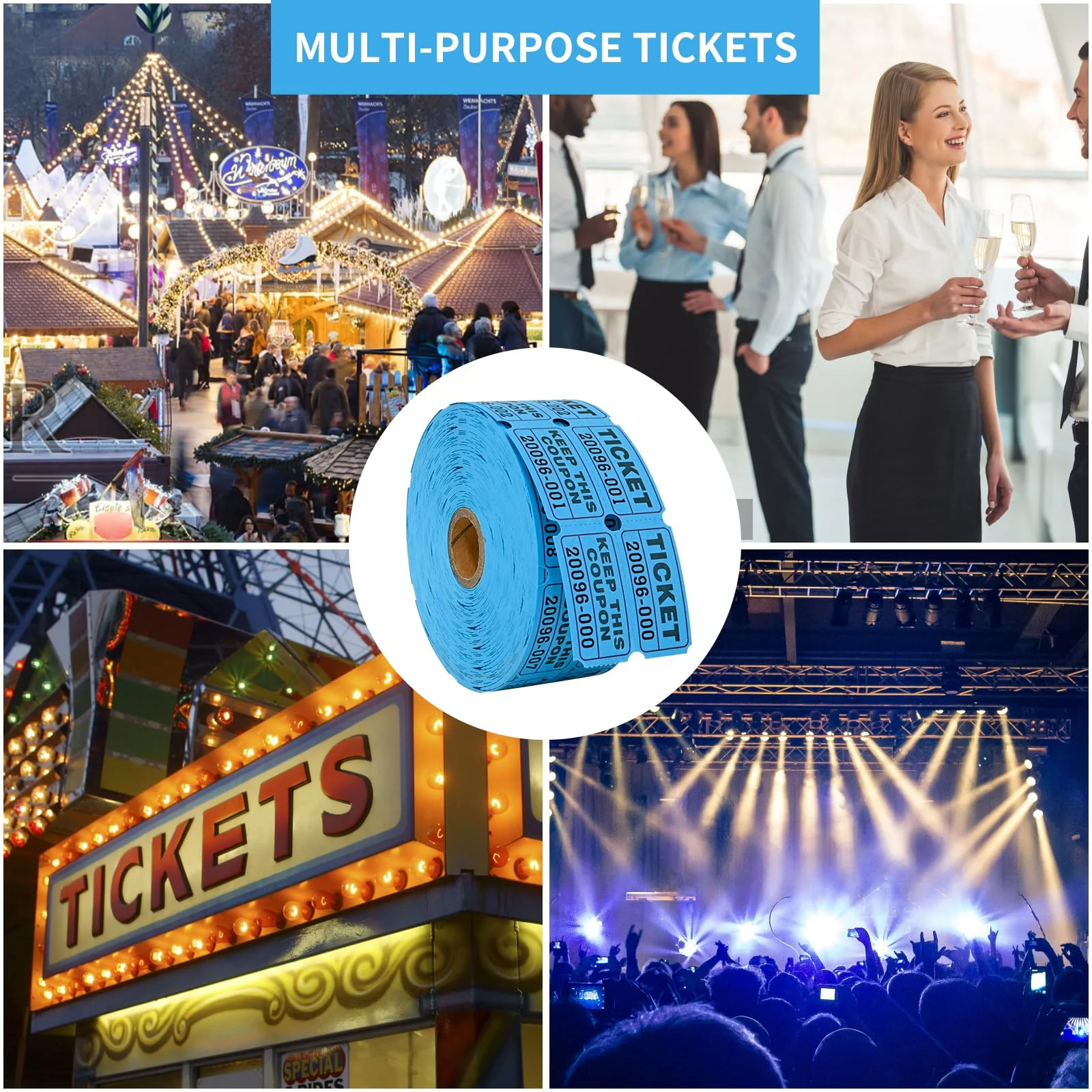 L LIKED Raffle Tickets Double Rolls 1000 per Roll 50/50 Raffle Tickets for Events, Entry, Class Reward, Fundraiser & Prizes - Image 14