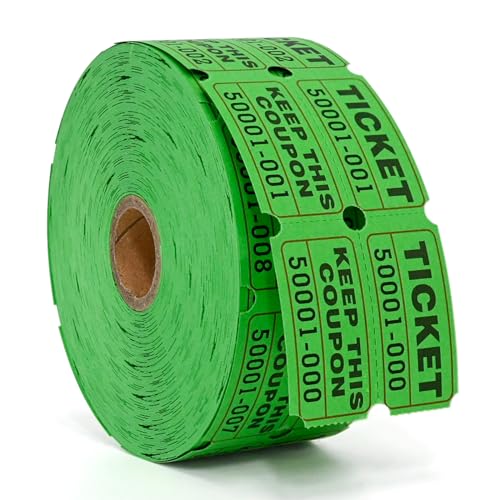 L LIKED Raffle Tickets Double Rolls 1000 per Roll 50/50 Raffle Tickets for Events, Entry, Class Reward, Fundraiser & Prizes - Image 8