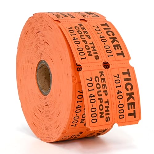 L LIKED Raffle Tickets Double Rolls 1000 per Roll 50/50 Raffle Tickets for Events, Entry, Class Reward, Fundraiser & Prizes - Image 9